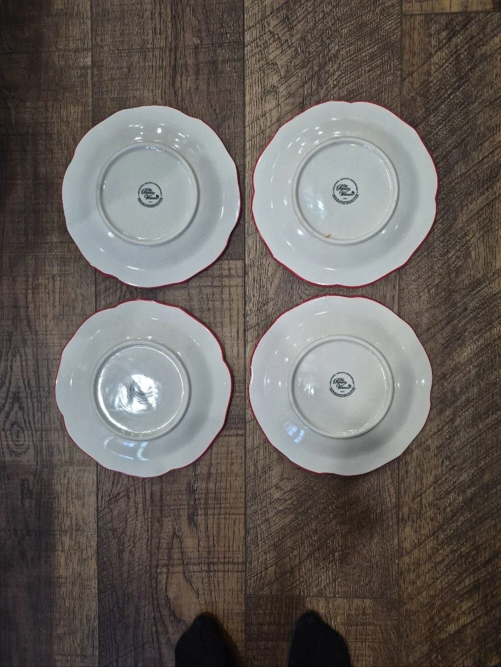 The Pioneer Woman Stoneware Discontinued Happiness Dinner Plates 10.5